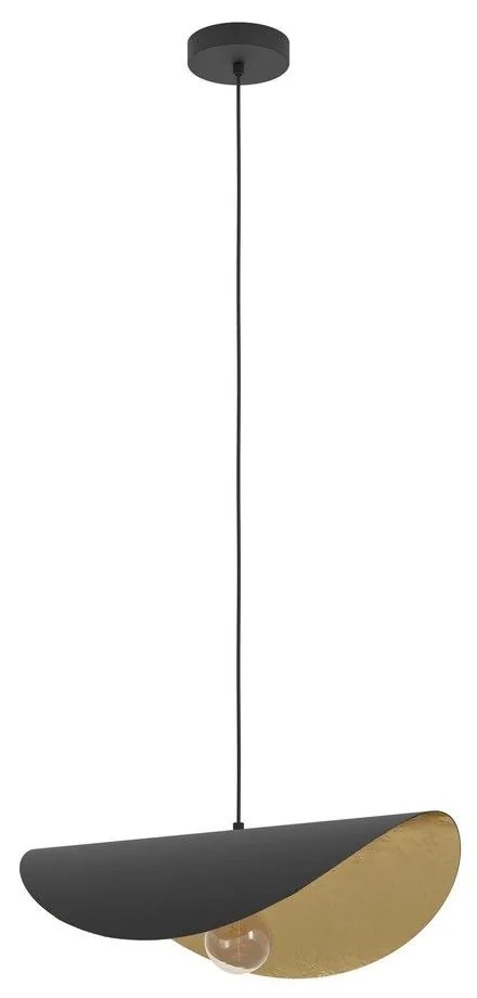 Φωτιστικό Οροφής Κρεμαστό Saceda 390393 Ε27 53x37x150cm Black-Gold Eglo