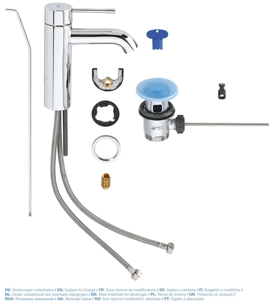 Μπαταρία νιπτήρος Grohe Essence New Cosmopolitan Small 10.2 εκ-Ashmi Gualistero