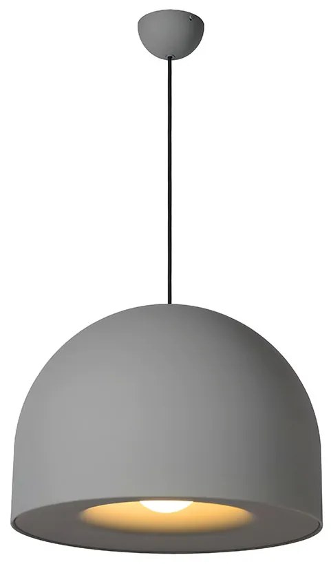 Φωτιστικό Κρεμαστό Lucide 20421-01-36 AKRON Γκρι (Grey)|Μαύρο Ματ (Black Mat)