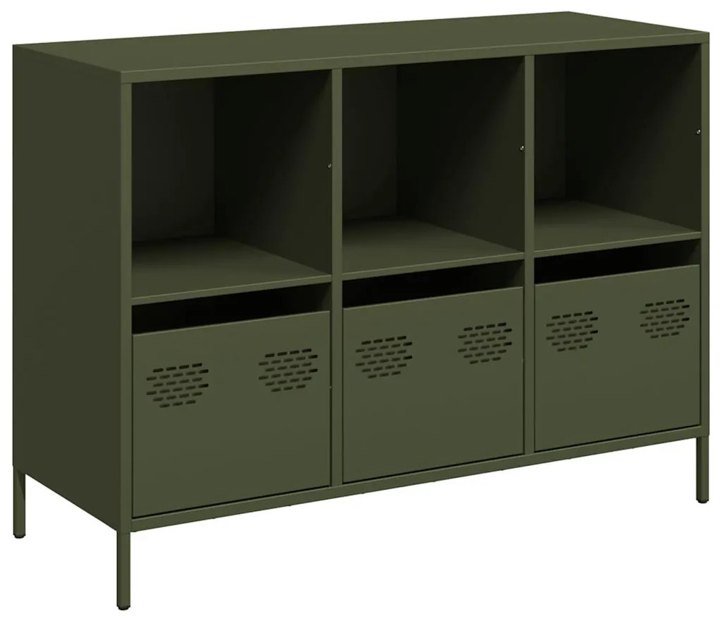 Ντουλάπι Λαδί 101,5x39x73,5 εκ. από Χάλυβα Ψυχρής Έλασης 851368