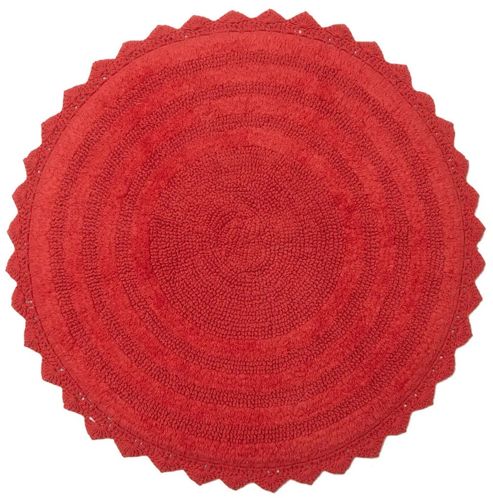 Πατάκι Μπάνιου (Φ70) Viopros Λέσλι Κόκκινο