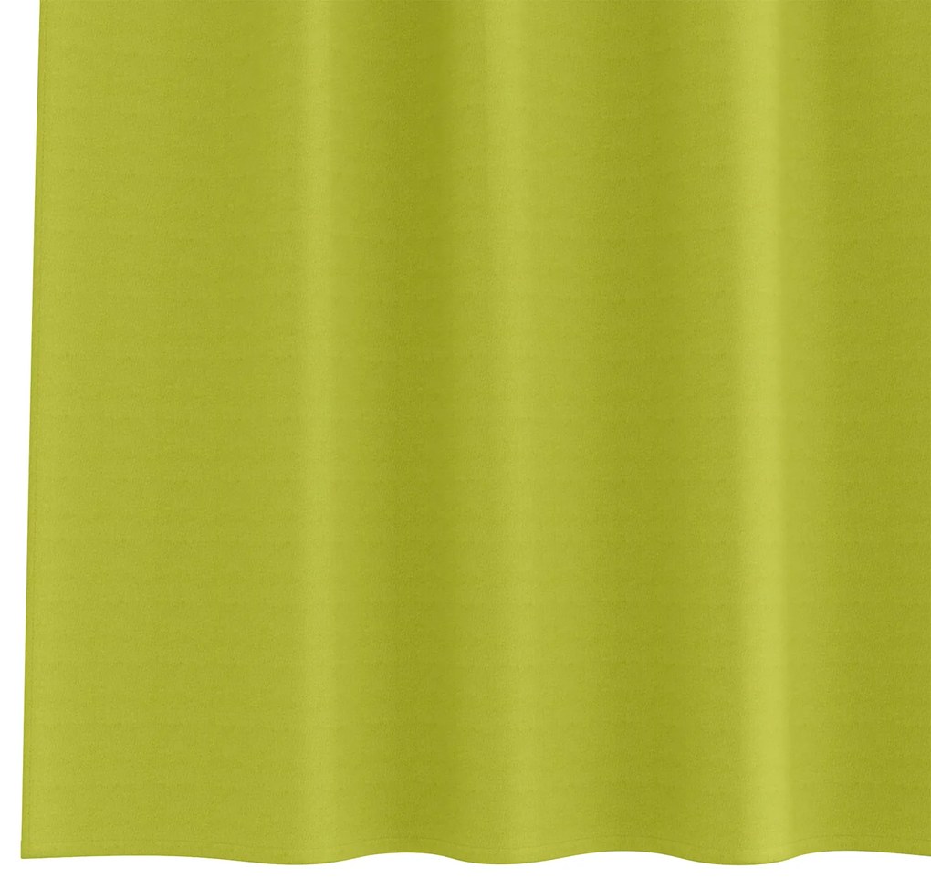 vidaXL Κουρτίνες με κουρτίνες 2 pcs Λαχανί 260 x 140 εκ. Πολυεστέρας