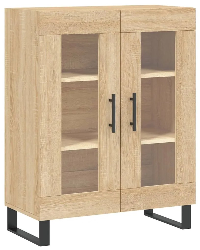 vidaXL Ντουλάπι Sonoma δρυς 69,5 x 34 x 180 εκ. από Επεξεργασμένο Ξύλο