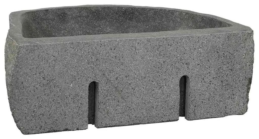 vidaXL Κρεμαστή Λεκάνη Γκρι (38-45) x (30-35) x 15 εκ. Πέτρα Ποταμού