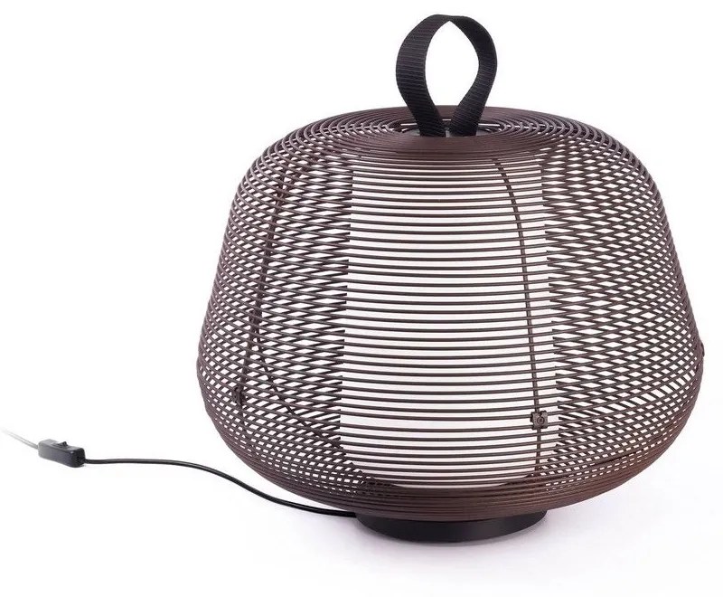 Φωτιστικό Δαπέδου Επαναφορτιζόμενο Nara 72102-157 1xE27 IP65 46x35cm Rust Brown Faro Barcelona