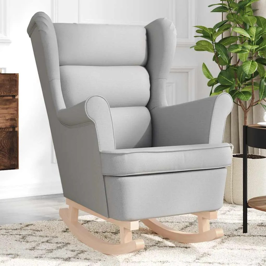 Κουνιστή καρέκλα Cloud Grey 74x90x102 cm Ύφασμα