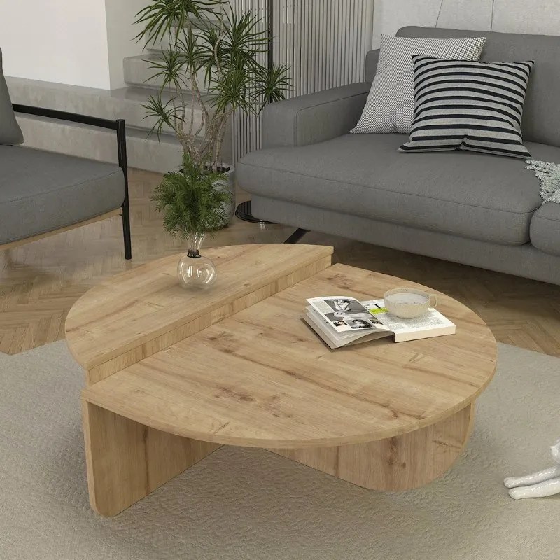 Megapap Τραπεζάκι Σαλονιού Nilvia Sapphire Oak
