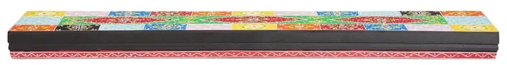 vidaXL Ράφια τοίχου 2 pcs Πολύχρωμο 100 x 20 x 6 cm Μασίφ ξύλο μάνγκο