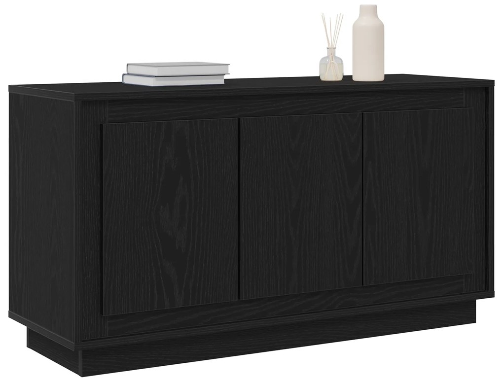 vidaXL Σαλονάκι Μαύρο Δρυς 102x35x55 εκ Επεξεργασμένο Ξύλο