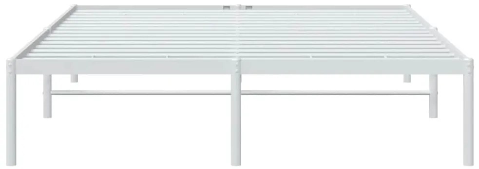 vidaXL Πλαίσιο Κρεβατιού Λευκό 160 x 200 εκ. Μεταλλικό