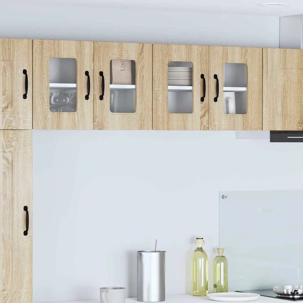 vidaXL Κρεμαστό ντουλάπι κουζίνας με ράφι Δρύς Sonoma 60 x 31 x 40 εκ