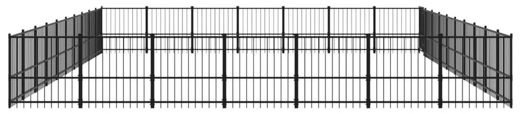 Κλουβί Σκύλου Εξωτερικού Χώρου 65,86 μ² από Ατσάλι - Μαύρο