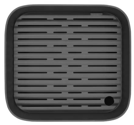 Λεκάνη πλύσης και αποστράγγισης Brabantia 1003315, 16,1 x 37,4 x 34,4 cm, Ασφαλής για πιάτα με αντικολλητική επίστρωση, Σκούρο γκρι