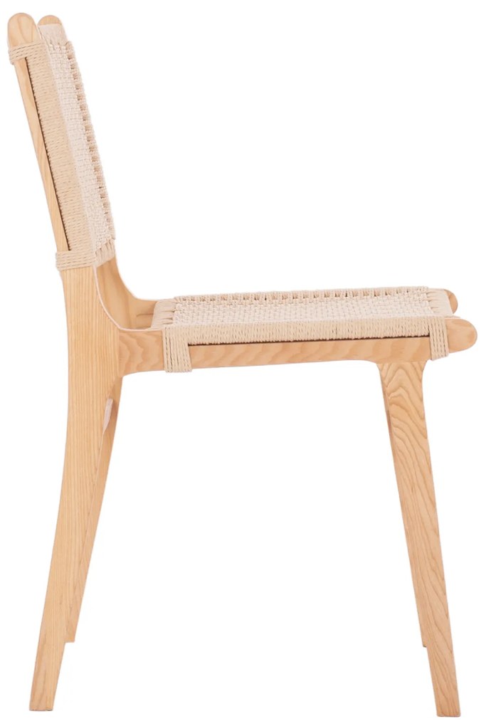 Καρέκλα Ignacio Rubberwood Σχοινί Φυσικό 50x60x87Υεκ.