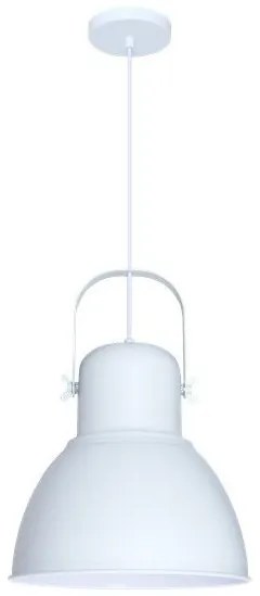 Κρεμαστό Φωτιστικό Οροφής Σίδερο H40,5 Φ31,5 Eurolamp-144-27003-Λευκό 144-27003
