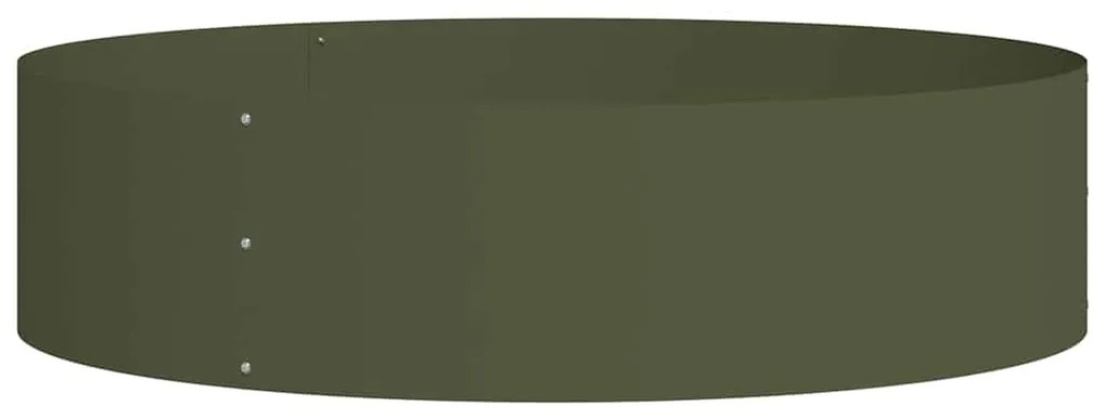 vidaXL Ζαρντινιέρες κήπου 5 pcs Λαδί 80 x 80 x 20 cm Ατσάλι
