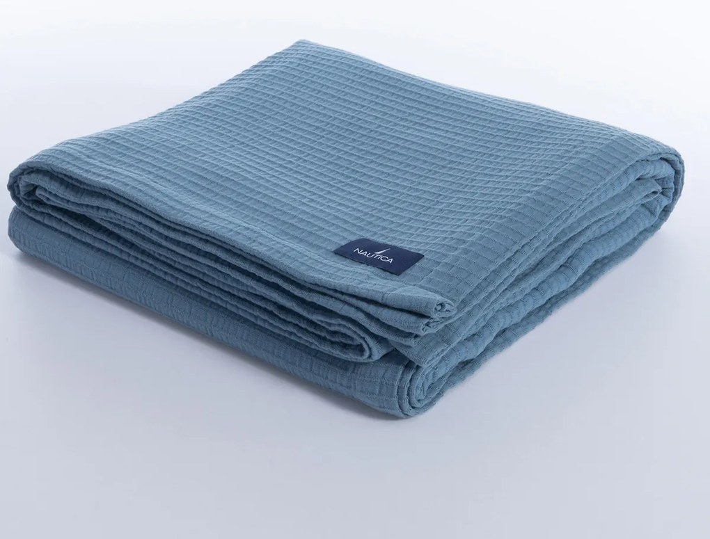 Κουβερτόριο Υπέρδιπλο (230x240) Ματλασέ Nautica Nef-Nef Homeware Nau Navy