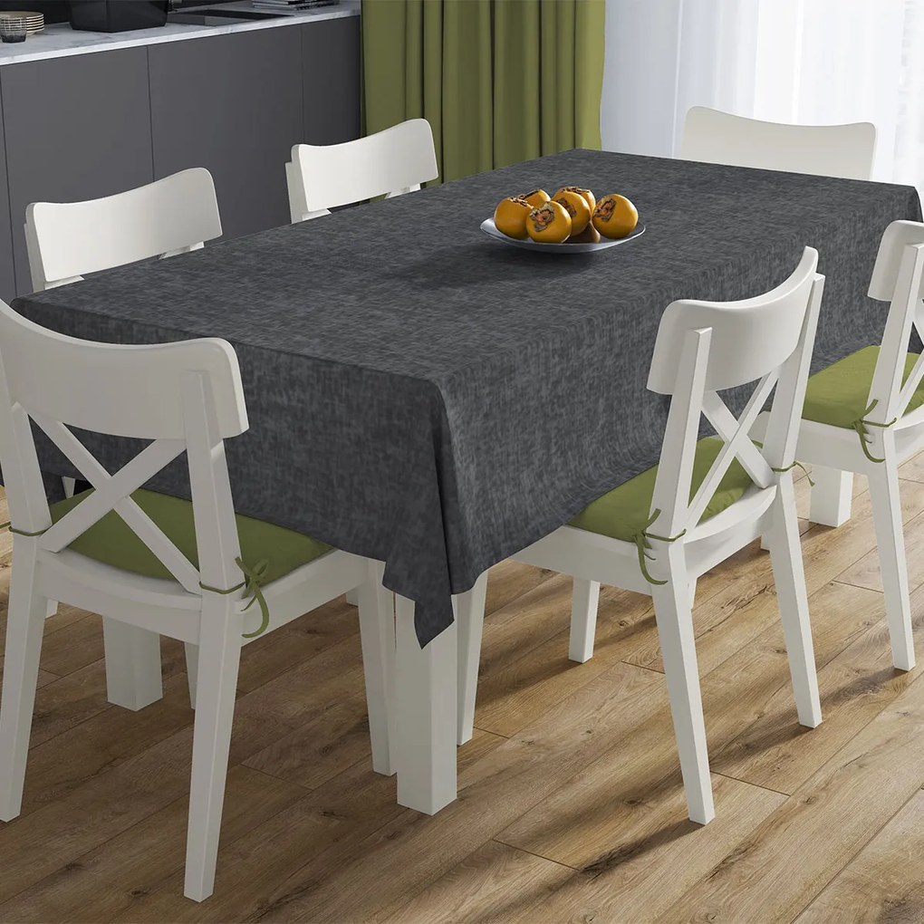 Αλέκιαστο Τραπεζομάντηλο (140x180) Dimcol Panama Dark Grey