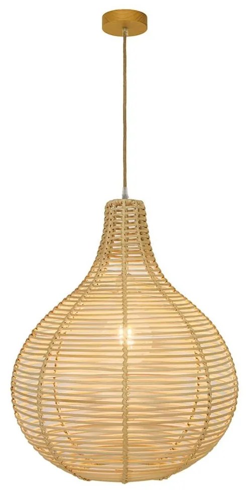 Φωτιστικό Οροφής Bolita 4227700 D420 Natural Viokef Wood