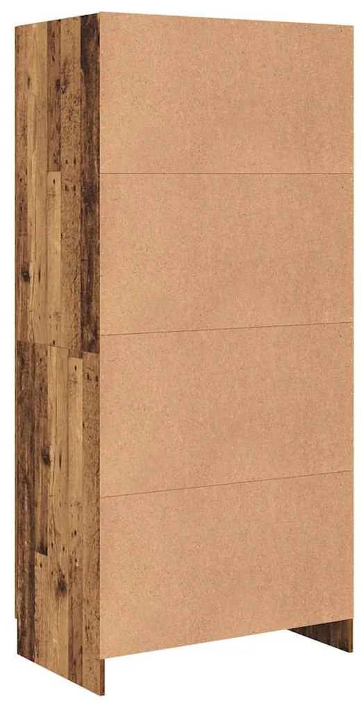 vidaXL Ντουλάπι Παλιό ξύλο 82,5 x 51,5 x 180 εκ. Επεξεργασμένο ξύλο