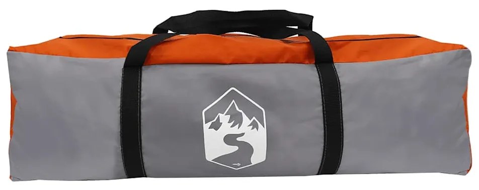 vidaXL Μουσαμάς Κάμπινγκ Αδιάβροχος Πορτοκαλί 430x380x210 εκ.