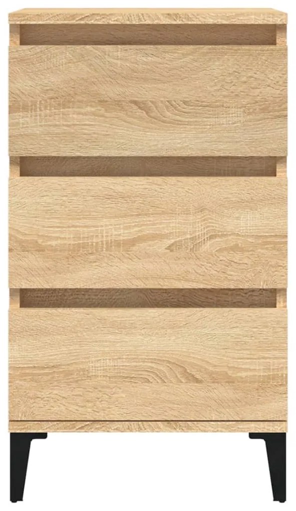 vidaXL Κομοδίνο Sonoma Δρυς 40x35x70 εκ. από Επεξεργασμένο Ξύλο