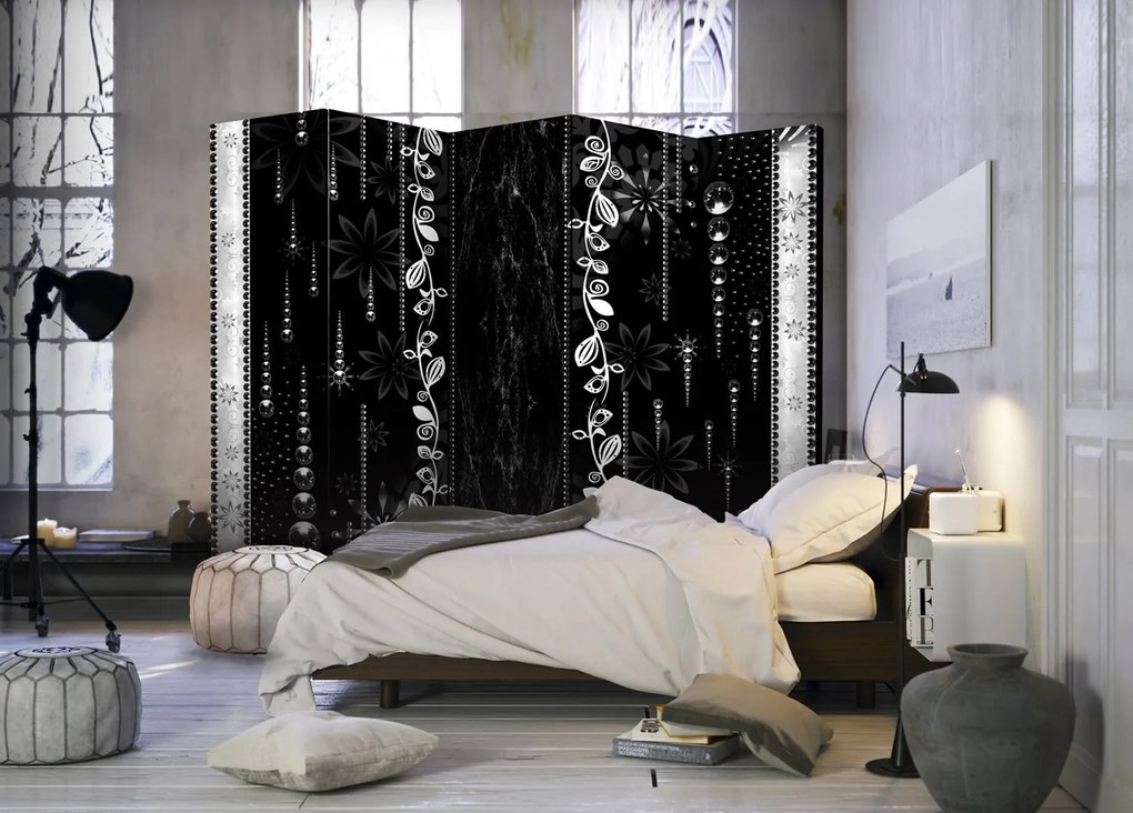 Διαχωριστικό με 5 τμήματα - Black Elegance II [Room Dividers] 225x172