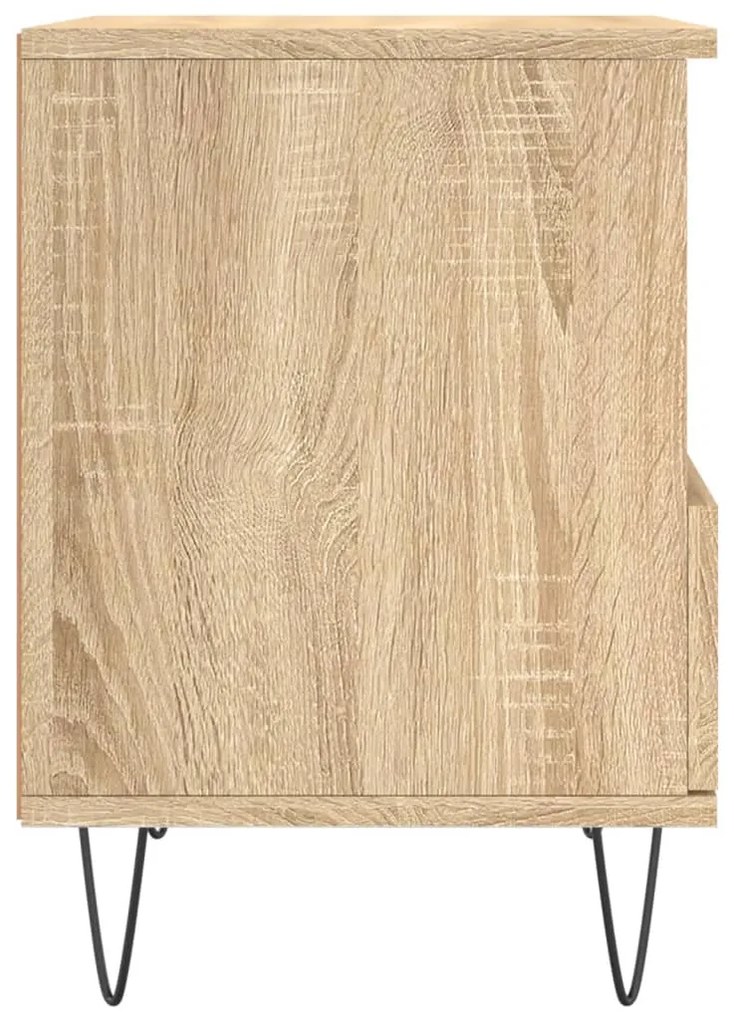 vidaXL Κομοδίνο Sonoma Δρυς 40 x 35 x 50 εκ. από Επεξεργ. Ξύλο