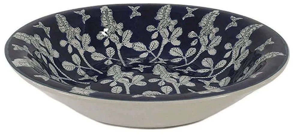 Πιατέλα Διακοσμητική Πορσελάνινη Flower 00.03.34012 36x7,5cm Multi Porcelain