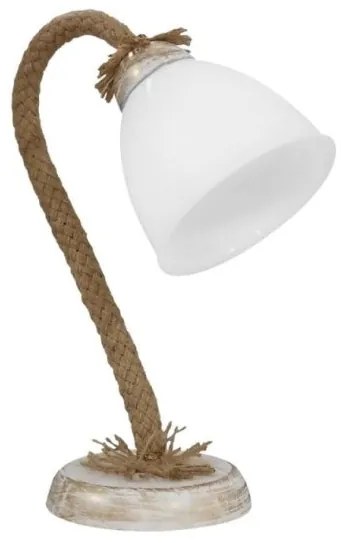 Επιτραπέζιο Φωτιστικό Πορτατίφ SP-21/OVO PR ROPE UT-WH-BR 09-0095 Heronia-09-0095-Μπρονζέ 09-0095