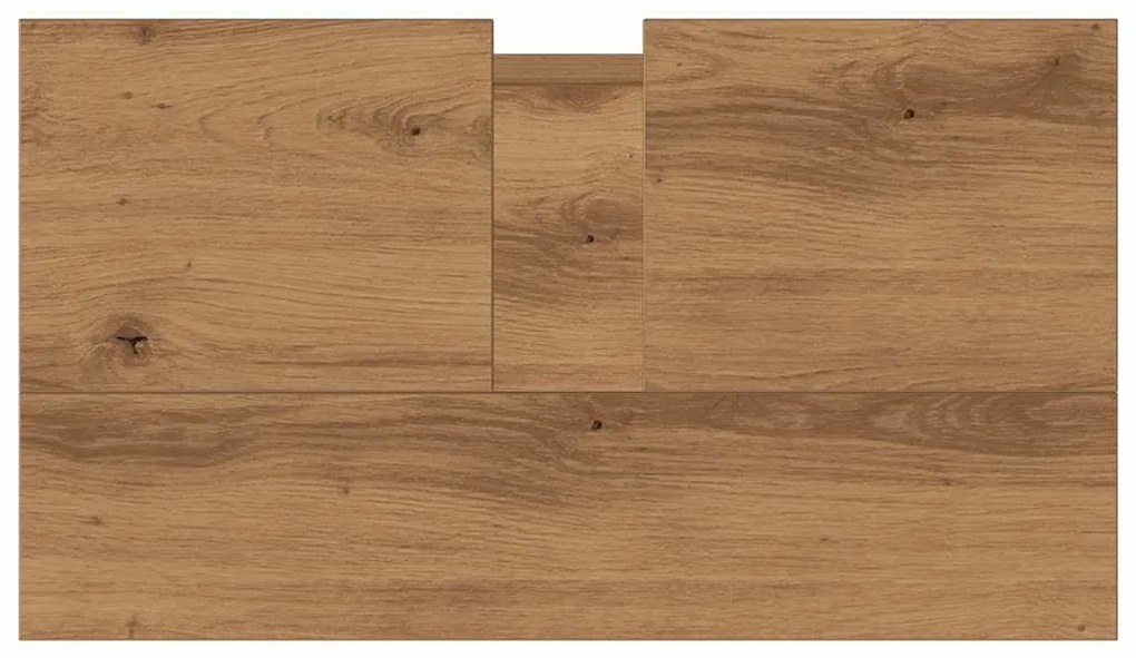 vidaXL Ντουλάπι μπάνιου Δρυς τεχνίτης 58x33x60 cm Κατασκευασμένο ξύλο
