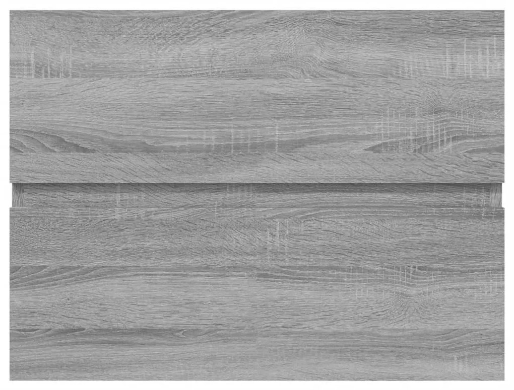 vidaXL Ντουλάπι Νιπτήρα Γκρι Sonoma 60x38,5x45 εκ. Επεξεργασμένο Ξύλο