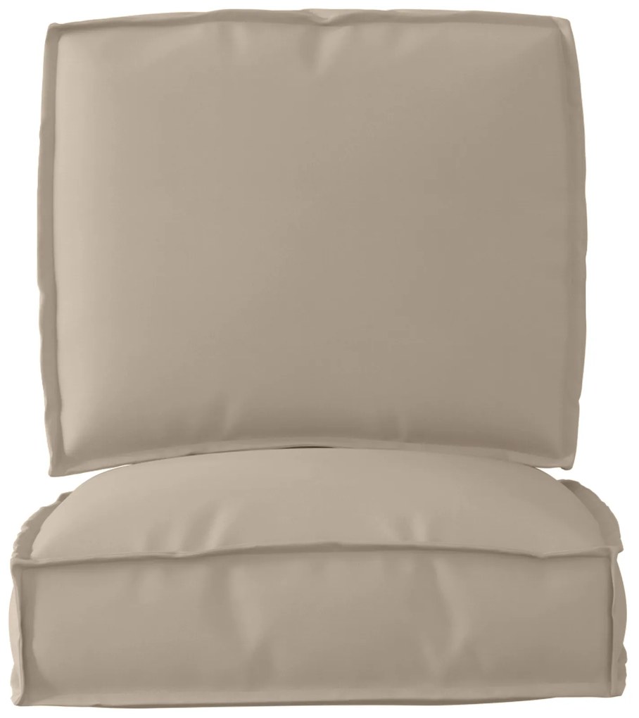 vidaXL Σετ Μαξιλαριών Πάγου 2 pcs Taupe 50 x 50 x 12 cm Ύφασμα Oxford