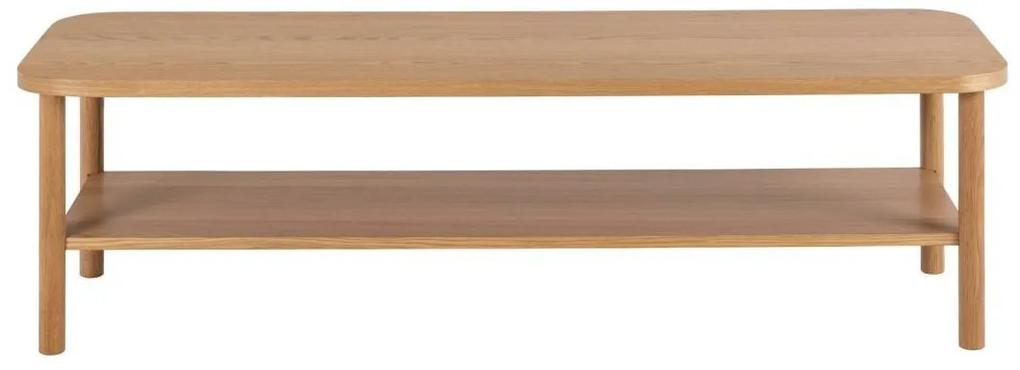 Τραπεζάκι σαλονιού Oakland 999, Δρυς, 42x50x150cm, 24 kg, Φυσικό ξύλο καπλαμά, Ξύλο, Γωνιακό, Ξύλο: Δρυς | Epipla1.gr