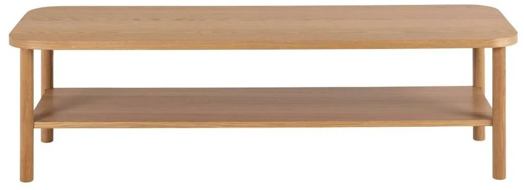 Τραπεζάκι σαλονιού Oakland 999, Δρυς, 42x50x150cm, 24 kg, Ξύλο, Φυσικό ξύλο καπλαμά, Γωνιακό, Ξύλο: Δρυς | Epipla1.gr