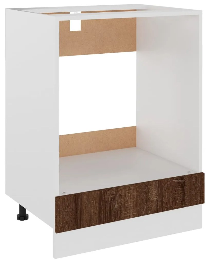 vidaXL Ντουλάπι Φούρνου Lyon Καφέ Δρυς 60x46x81,5 εκ. Επεξεργ. Ξύλο