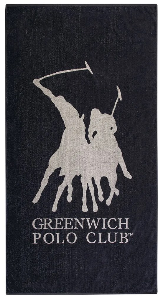 Πετσέτα Θαλάσσης (90x170) Greenwich Polo Club 3597 Black