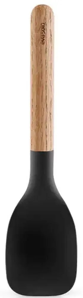 Κουτάλα Σερβιρίσματος Φαρδιά Nordic Kitchen 530459 27cm Natural-Black Eva Solo Σιλικόνη,Ξύλο