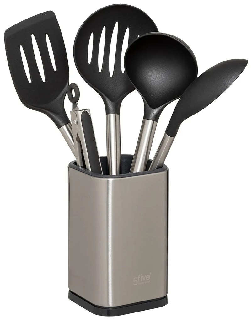 Κουτάλες Μαγειρικής + Βάση (Σετ 6τμχ) F-V Utensils 204660