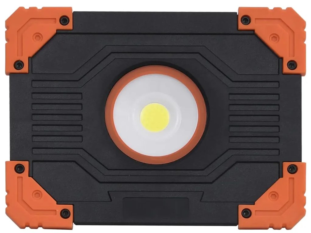vidaXL Προβολέας LED Φορητός 10 W Ψυχρό Λευκό από ABS