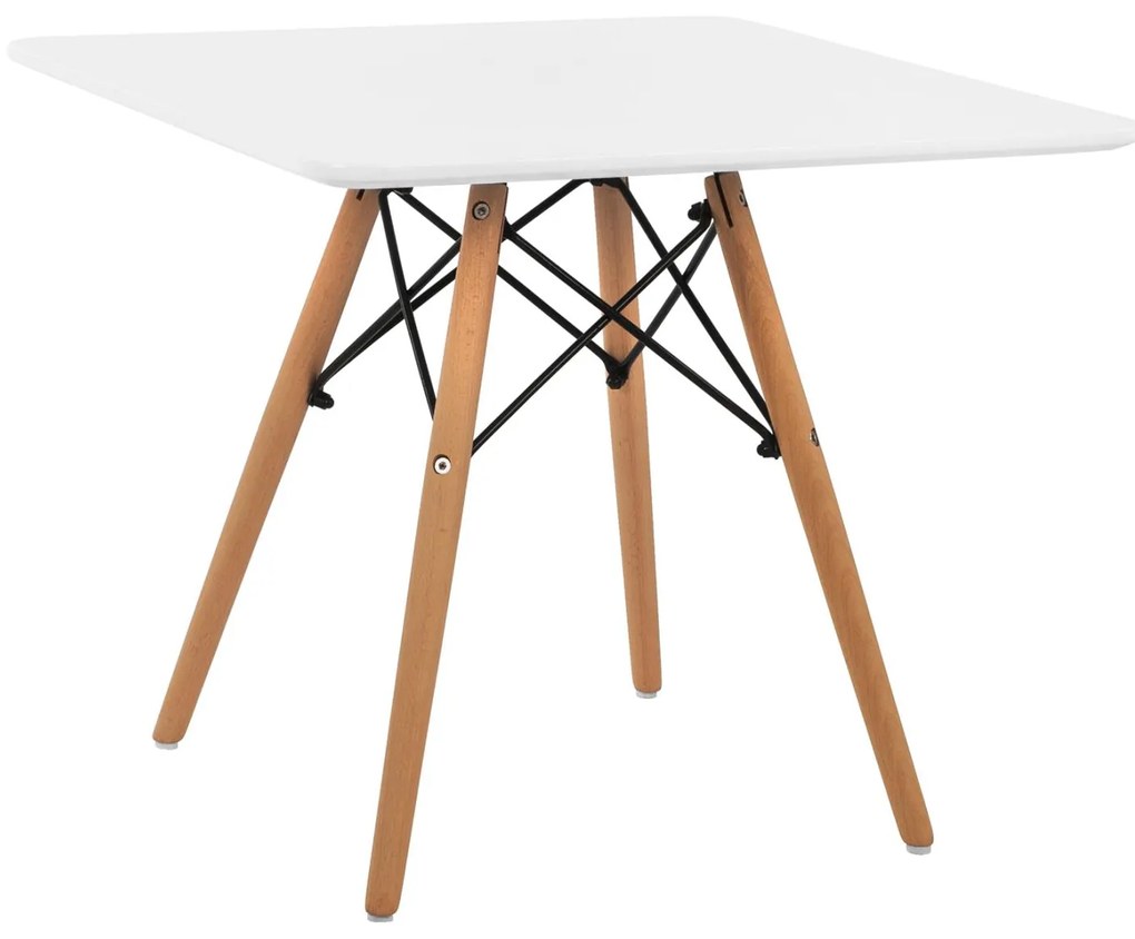 Τραπέζι MINIMAL KID με επιφάνεια MDF Λευκή 60x60x51 εκ. 60x60x51 εκ.