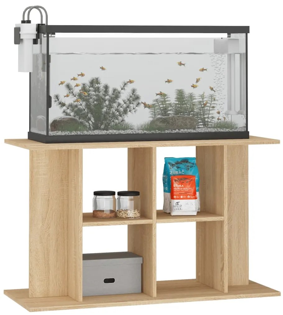 vidaXL Βάση Ενυδρείου Sonoma Δρυς 100x40x60 εκ. από Επεξεργασμένο Ξύλο