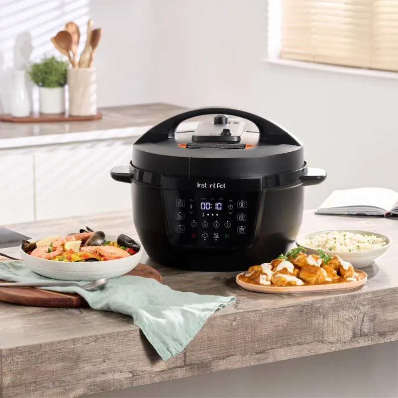 Instant Pot XL 140001901, 1200W, 7.1 l, 7 προγράμματα, έναρξη με καθυστέρηση, οθόνη LCD, Μαύρο