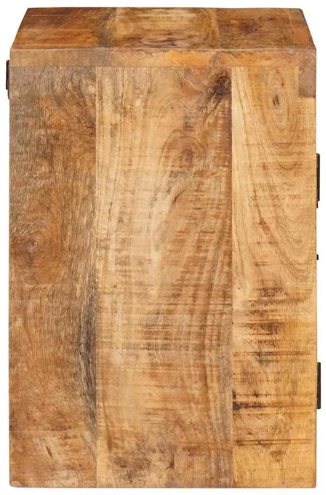 vidaXL Κομοδίνο Καφέ 35 x 33 x 48 εκ Στερεό ξύλο μάνγκο