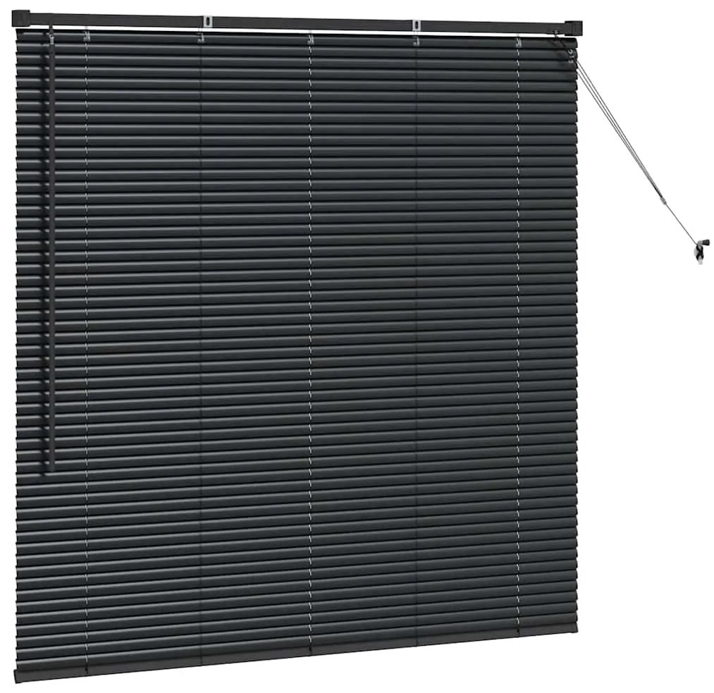 vidaXL Ρολό Παραθύρου με κουρτίνες Άλλο Μαύρο 130 x 130 cm Αλουμίνιο
