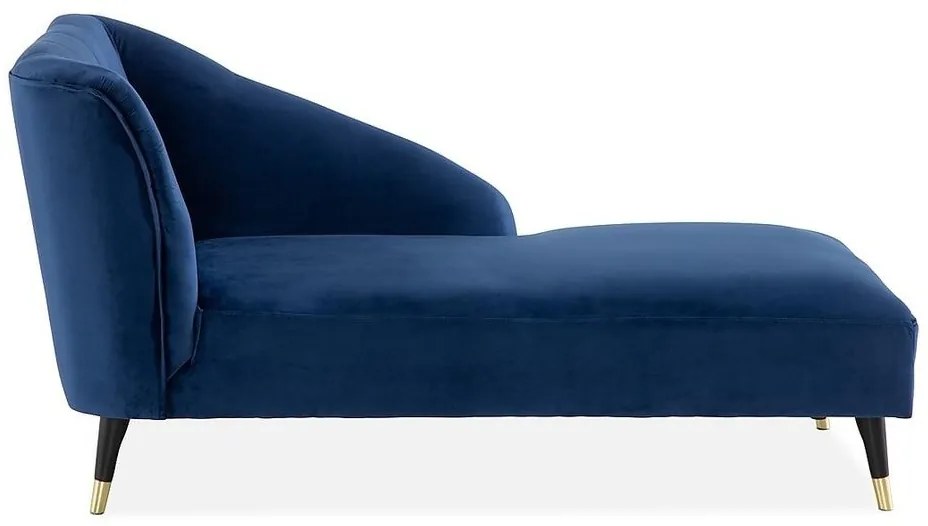 Ανάκλινδρο Augusta 145, Μπλε, 77x68x150cm, Ταπισερί, Πόδια: Ξύλο, Μέταλλο | Epipla1.gr