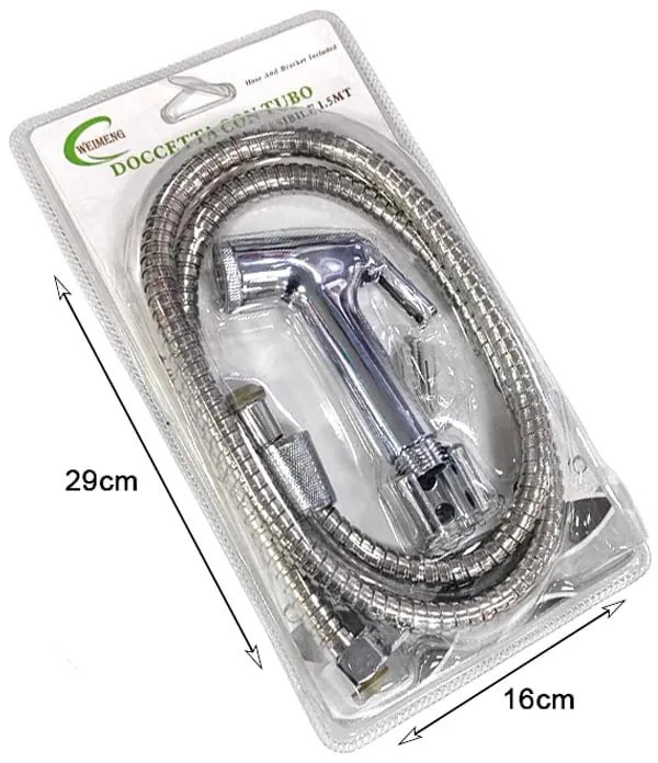 Weimeng Τηλέφωνο Ντους Μπάνιου με Σπιράλ 1.5ΜΤ - Shower Head Flessible 1.5ΜΤ