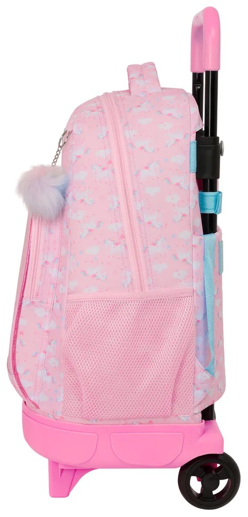 Σχολική Τσάντα με Ρόδες Glow Lab Ροζ 33 x 45 x 22 cm