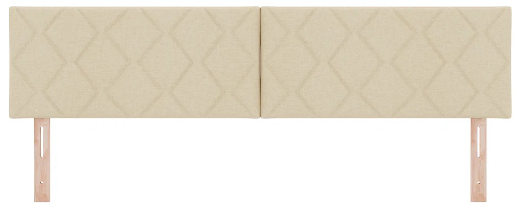 vidaXL Υφασμάτινο Κεφαλάρι Geometric με κεφαλάρι Κρεμ 180 cm ύφασμα