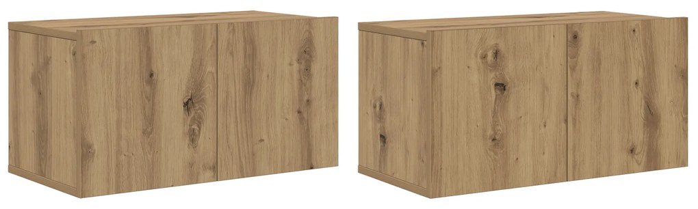 vidaXL Σετ Έπιπλου Τηλεόρασης Artisan Oak MDF Μεσαίο Έπιπλο Τηλεόρασης